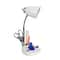 LimeLights 18.5" Gooseneck Desk Lamp with Tablet Stand and Charging Outlet